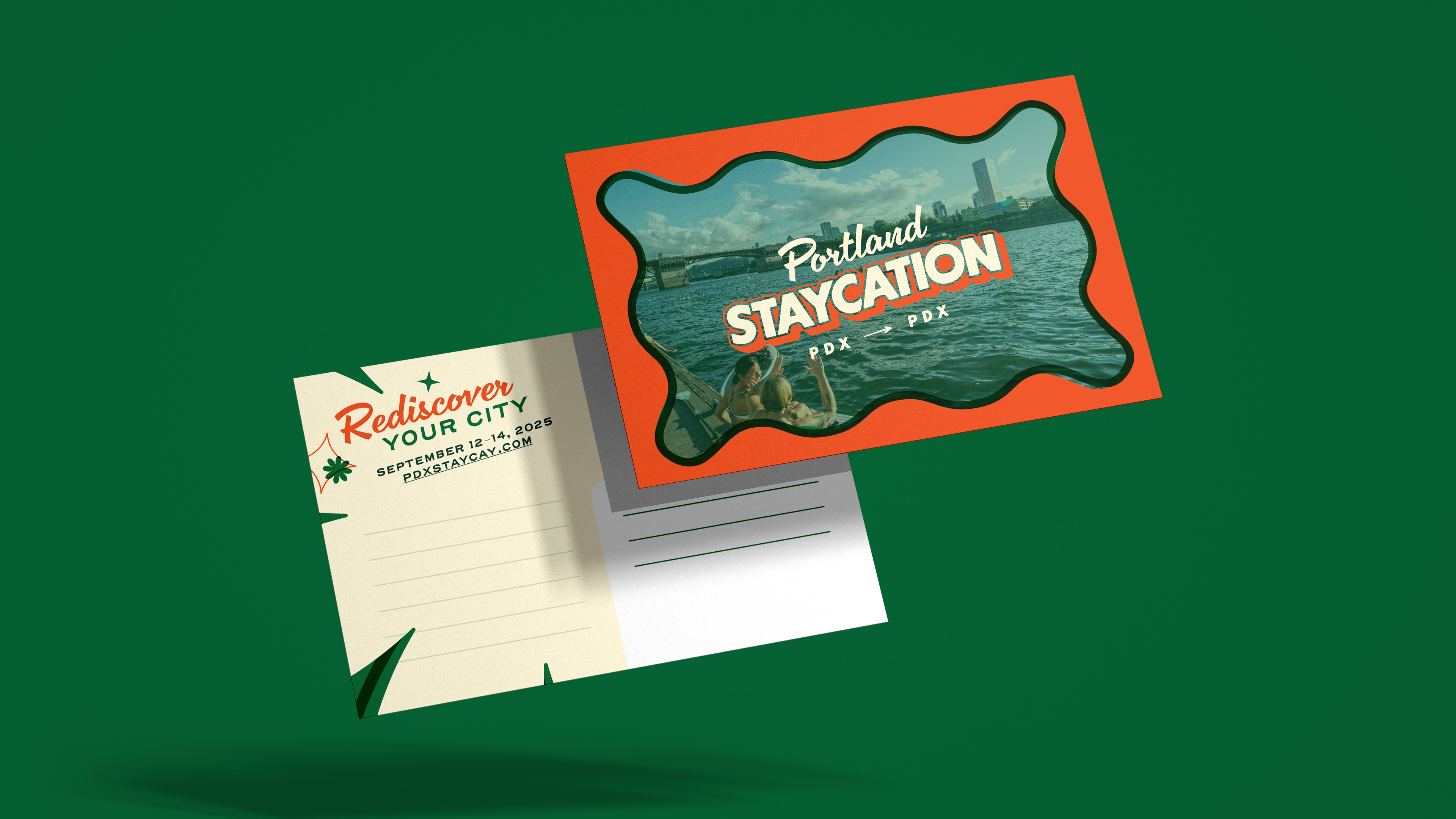 Portland Staycation postcard mockup